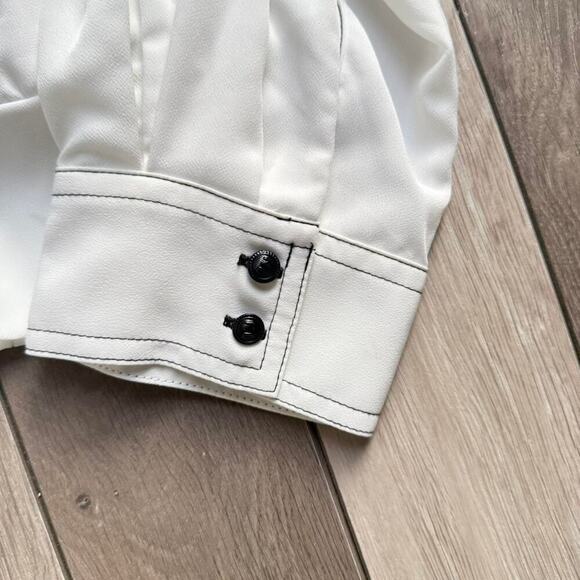 White karl lagerfeld polyester shirt - Picture 2 of 6